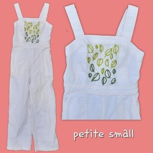 hand embroidered white romper